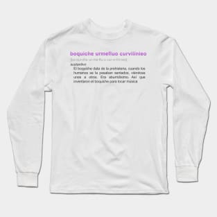 Boquiche Urmefluo Curvilínieo - Definición (La Sirenita) Long Sleeve T-Shirt